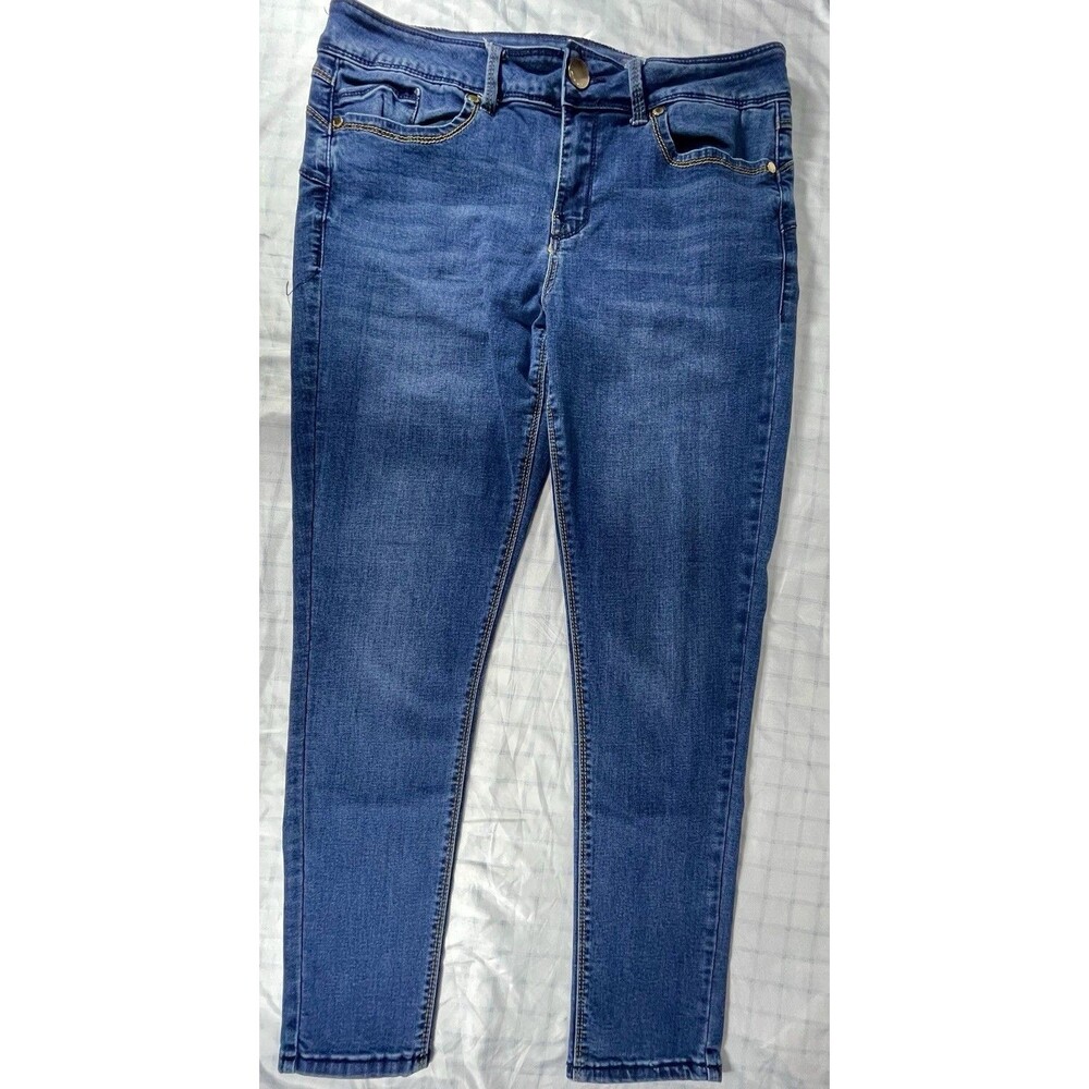 Seven7 Booty Shaper Skinny Jeans Women’s Size 14 Blue Denim Stretch Comfort